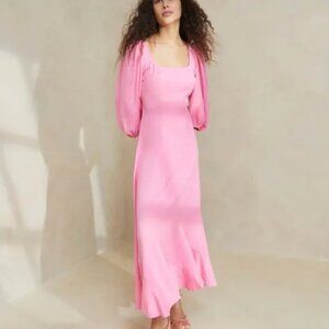 Loeffler Randall Pink Midi Dress (Size 8)